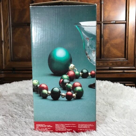 Pfaltzgraff Set of 3 Winterberry Glass Pedestal Dessert Bowls - Picture 10 of 13